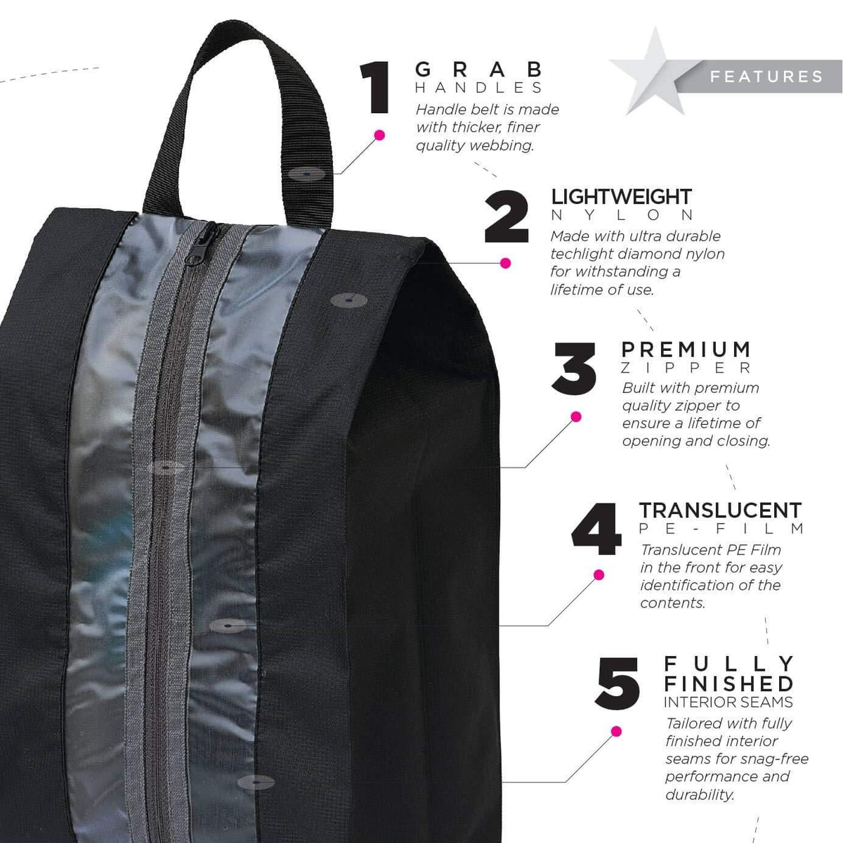 Shoe Portable Pouches Pack of 5